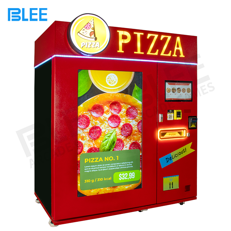 Indoor hot food frozen commercial automatic smart pizza vending machine