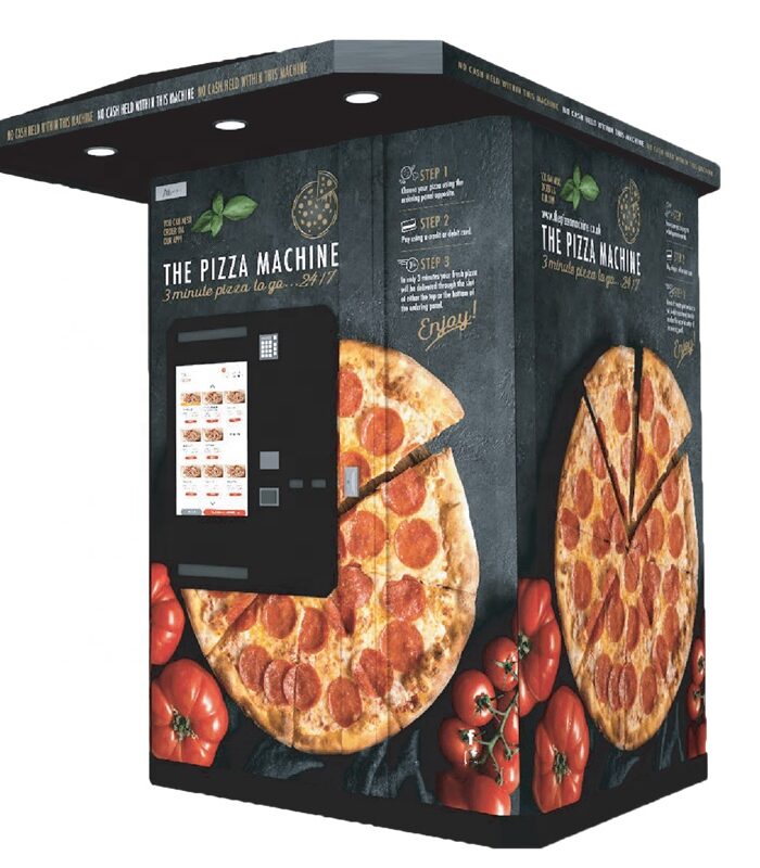 Self-Service Automatic Pizza Vending Machine Outdoor