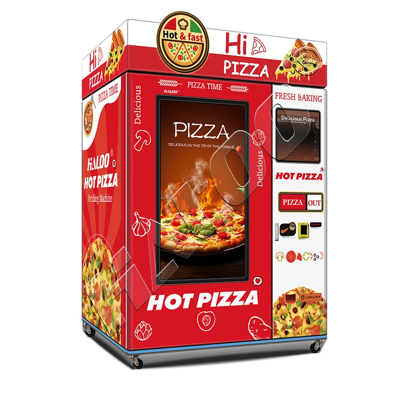 Hot Pizza Vending Machine With Heating and Baking System Pizza Vending Machine Automatic