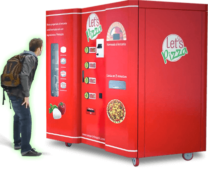 Custom pizza vending machine